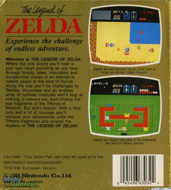 The Legend of Zelda - Nintendo Entertainment System (NES) video game collectible - Main Image 2