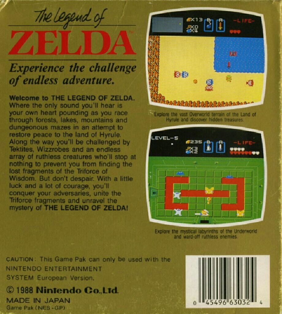The Legend Of Zelda - Nintendo Entertainment System (NES) video game collectible - Main Image 2