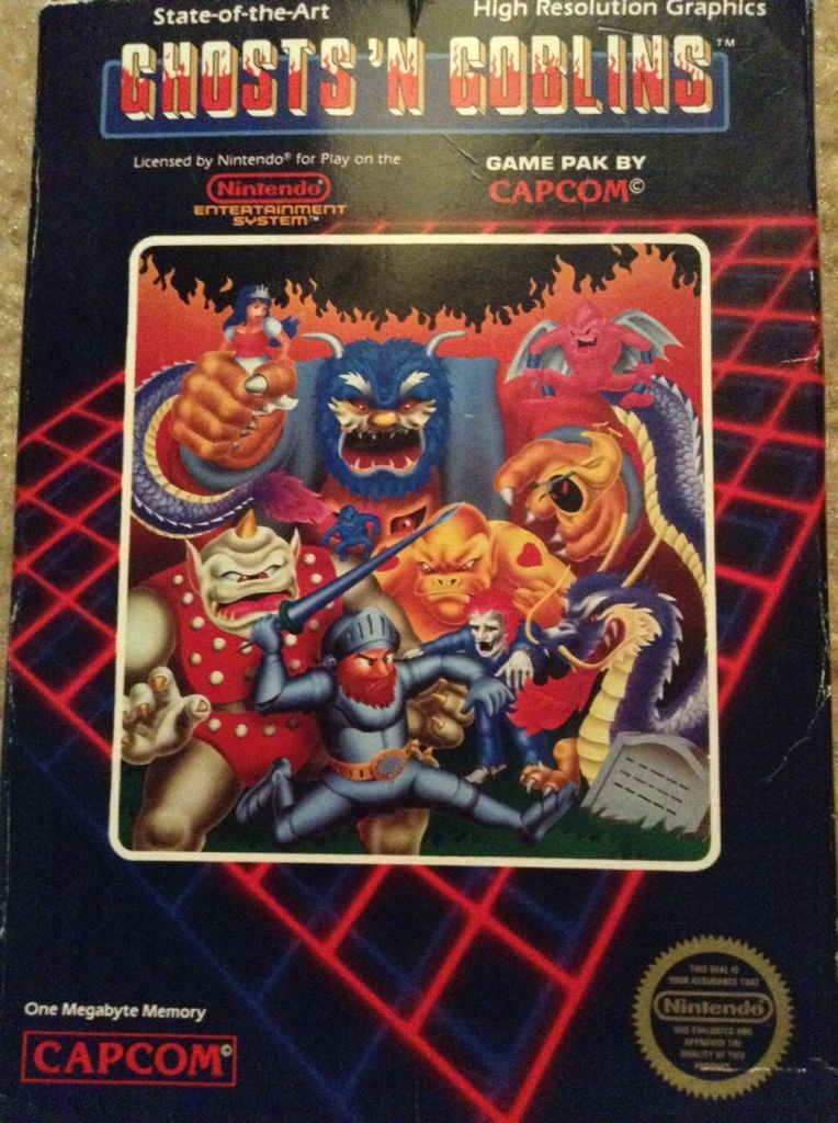 Ghosts n Goblins - Nintendo Entertainment System (NES) (Capcom - 2) video game collectible - Main Image 1