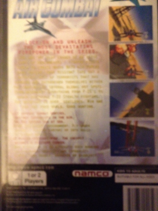 Air Combat Plastic Longbox - Sony PlayStation (Namco Ltd. - 1) video game collectible [Barcode 122614080503] - Main Image 2