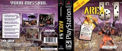 Area 51 - Sony PlayStation (Midway - 2) video game collectible [Barcode 031763122845] - Main Image 4