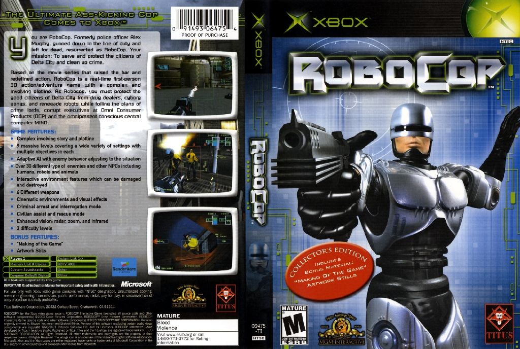 Robocop - Microsoft Xbox (Titus - 1) video game collectible [Barcode 3417244064106] - Main Image 2