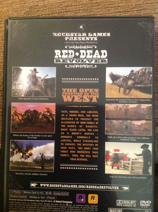 Red Dead Revolver Greatest Hits - Sony PlayStation 2 (PS2) (Rockstar Games - 1) video game collectible [Barcode 710425273797] - Main Image 2