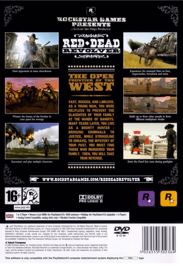 Red Dead Revolver - Sony PlayStation 2 (PS2) video game collectible - Main Image 2
