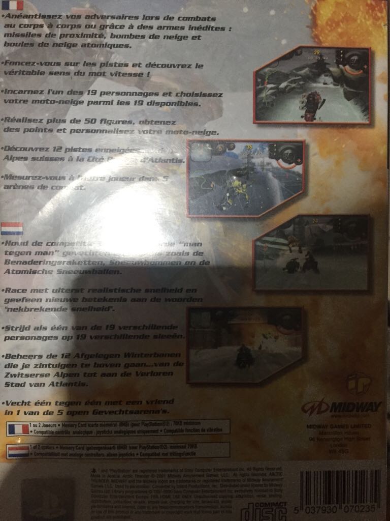 Arctic Thunder - Sony PlayStation 2 (PS2) video game collectible [Barcode 5037930070235] - Main Image 2