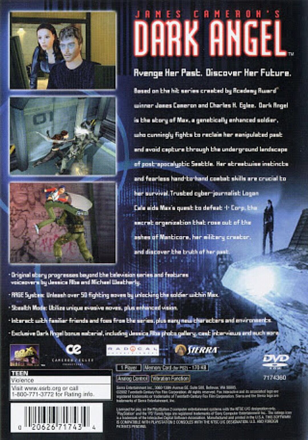 Dark Angel - Sony PlayStation 2 (PS2) (Radical Entertainment - 1) video game collectible [Barcode 3348542164628] - Main Image 2