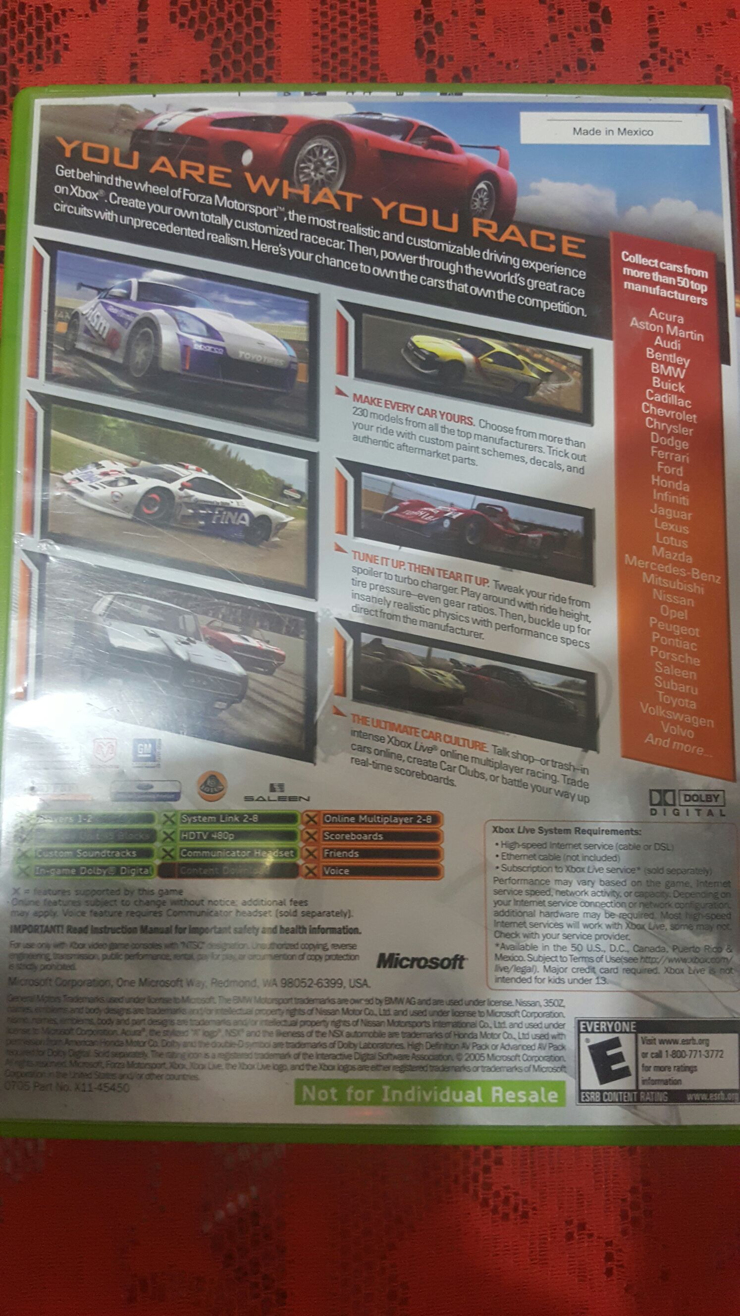 Forza Motorsport - Microsoft Xbox (Microft Studios) video game collectible - Main Image 2