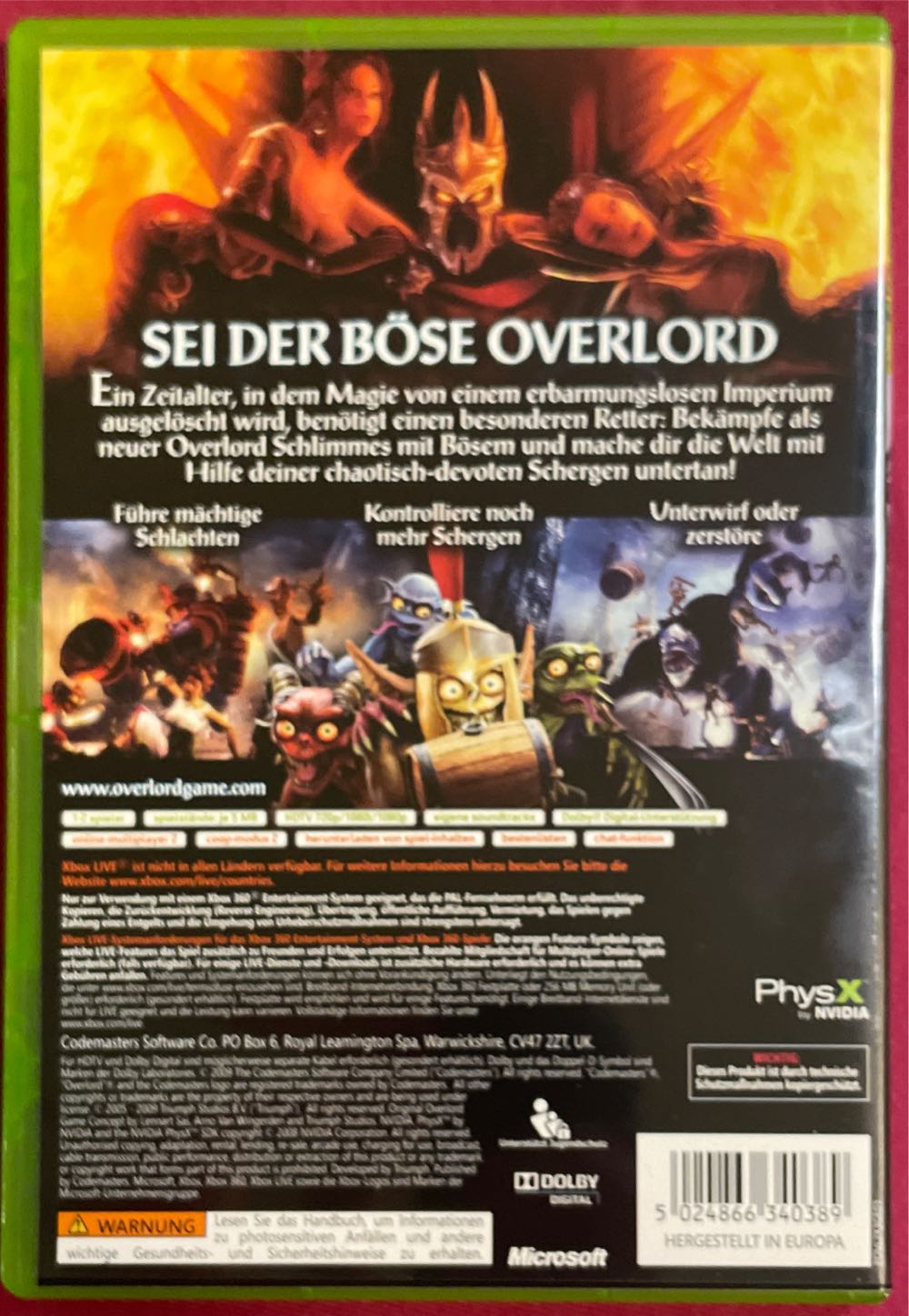 Overlord 2 - Microsoft Xbox 360 video game collectible [Barcode 5024866340389] - Main Image 2