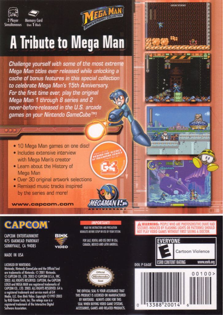 Megaman Anniversary Collection - Nintendo GameCube video game collectible - Main Image 2