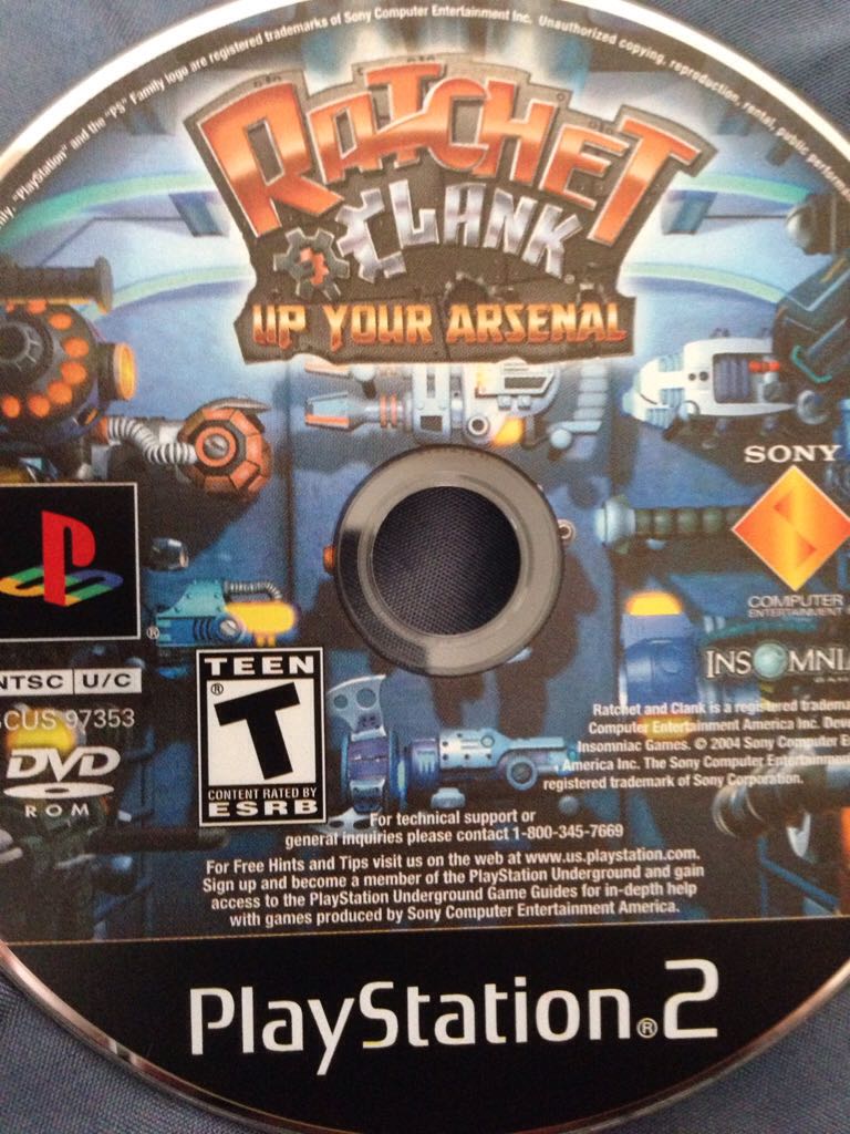 Ratchet and Clank: Up Your Arsenal - Sony PlayStation 2 (PS2) video game collectible - Main Image 1