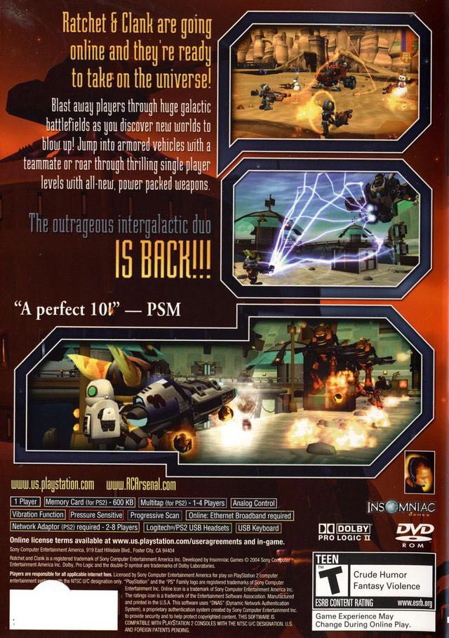 Ratchet and Clank: Up Your Arsenal - Sony PlayStation 2 (PS2) (Naughty Dog) video game collectible - Main Image 2