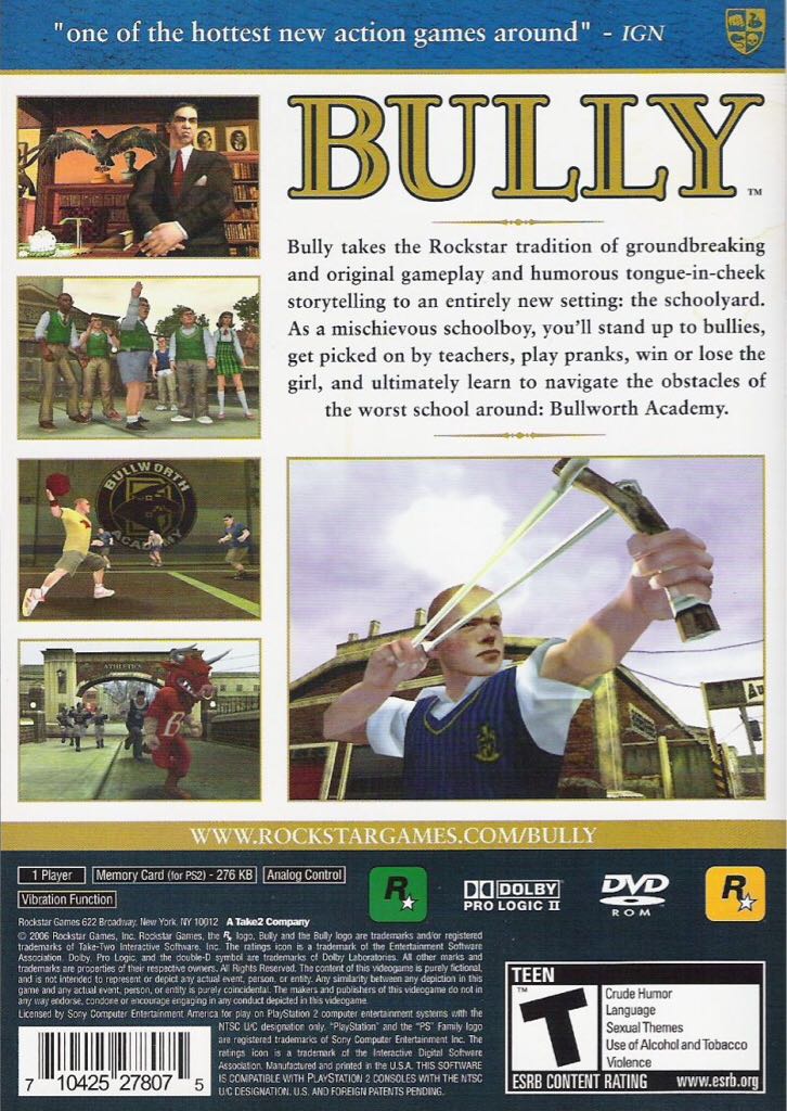 Bully - Sony PlayStation 2 (PS2) (Rockstar Games - 1) video game collectible - Main Image 2