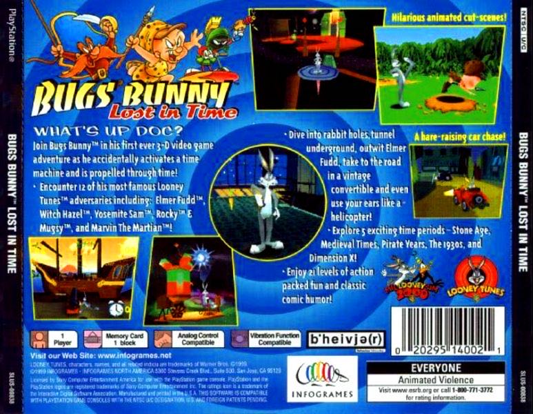 Bugs Bunny: Lost In Time - Sony PlayStation (Infogrames - 1) video game collectible - Main Image 3