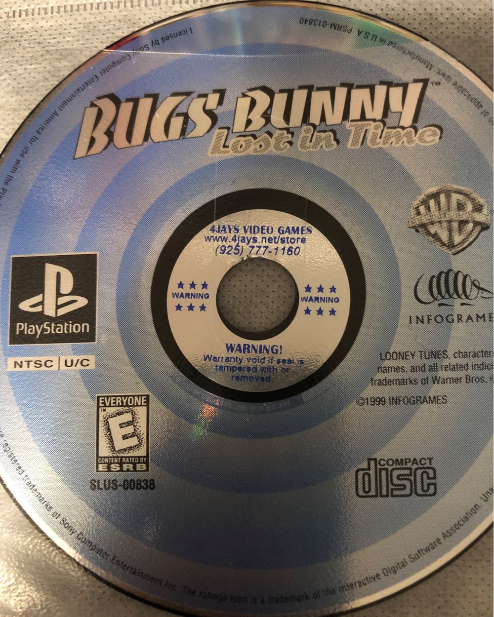 Bugs Bunny: Lost In Time - Sony PlayStation (Infogrames - 1) video game collectible - Main Image 4