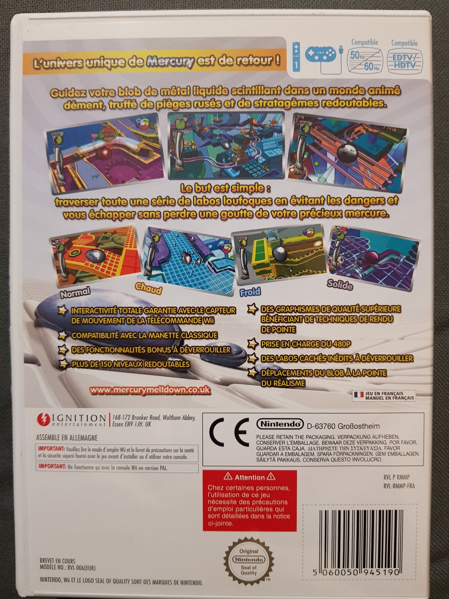 Mercury Meltdown Revolution - Nintendo Wii video game collectible [Barcode 5060050945190] - Main Image 2