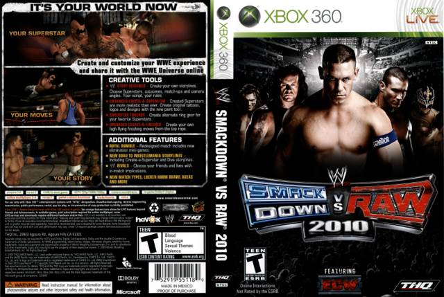 WWE Smackdown vs Raw 2010 - Microsoft Xbox 360 video game collectible [Barcode 4005209129176] - Main Image 2