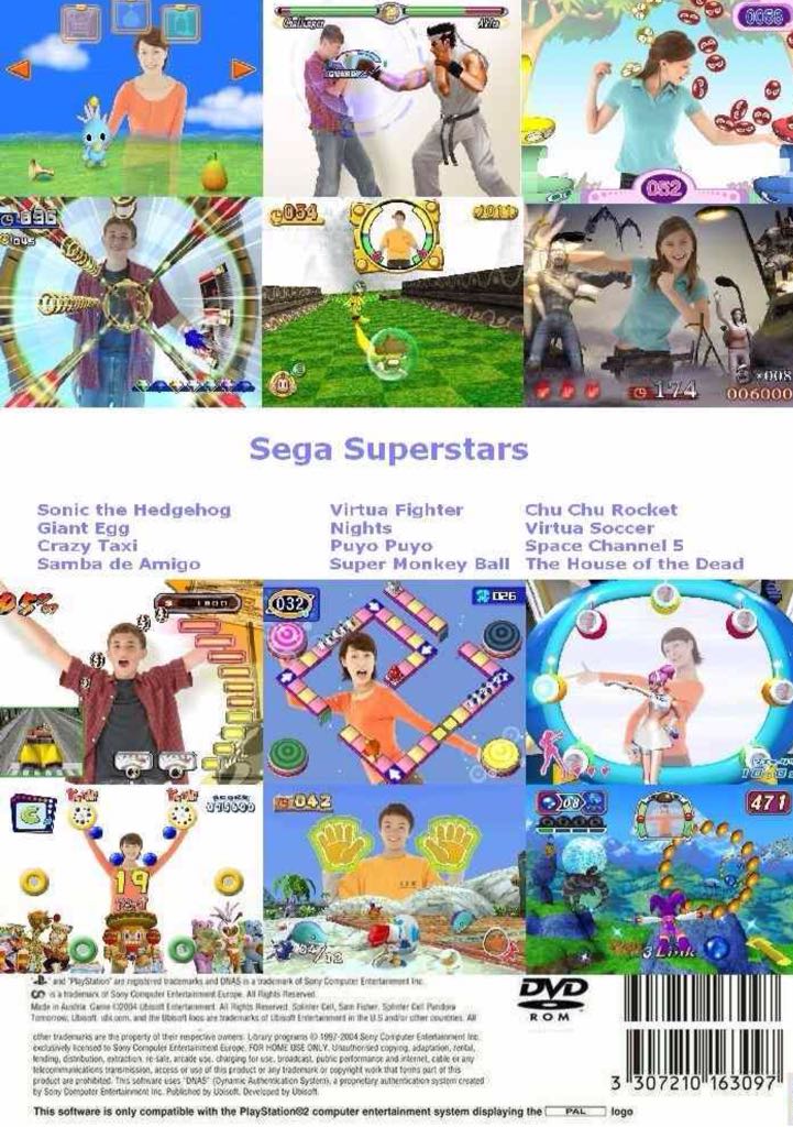 Sega Superstars - Sony PlayStation 2 (PS2) (Sega - 1) video game collectible [Barcode 5060004763375] - Main Image 2