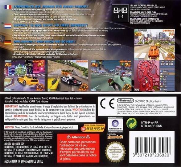 Asphalt: Urban GT - Nintendo DS (Ubisoft - 4) video game collectible [Barcode 008888162193] - Main Image 2