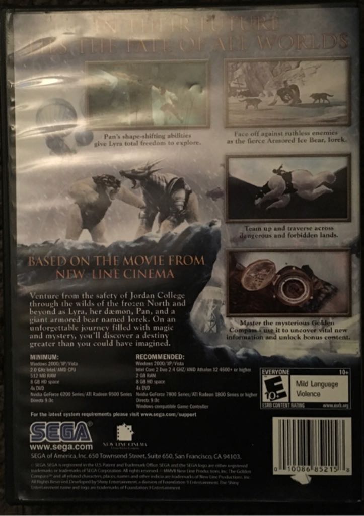 GOLDEN COMPASS - PC video game collectible [Barcode 010086852158] - Main Image 2