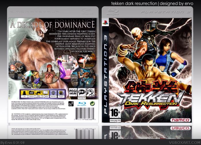 Tekken: Dark Resurrection - Sony PlayStation Portable (PSP) (Namco Bandai - 2) video game collectible [Barcode 711719602118] - Main Image 2