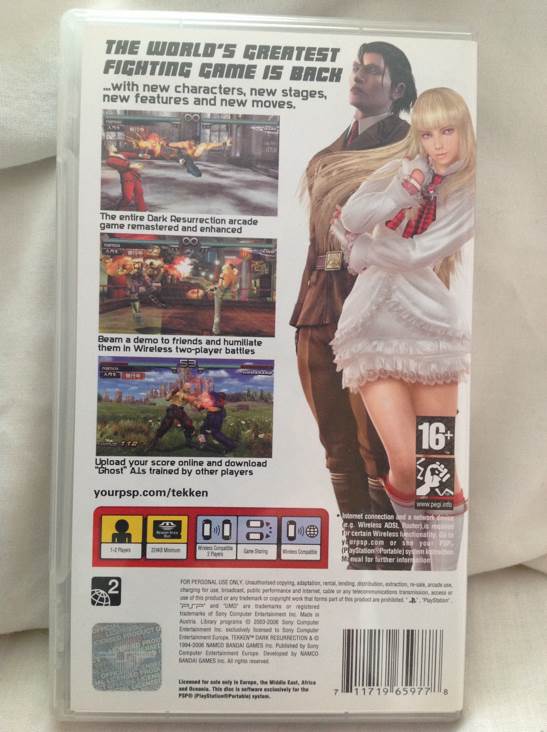 Tekken: Dark Resurrection - Sony PlayStation Portable (PSP) (Namco Bandai - 1) video game collectible [Barcode 711719659778] - Main Image 2