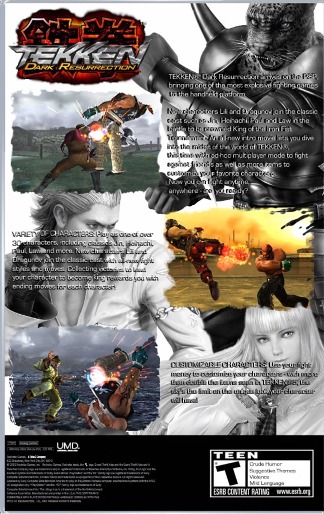 Tekken: Dark Resurrection - Sony PlayStation 3 (PS3) video game collectible - Main Image 2