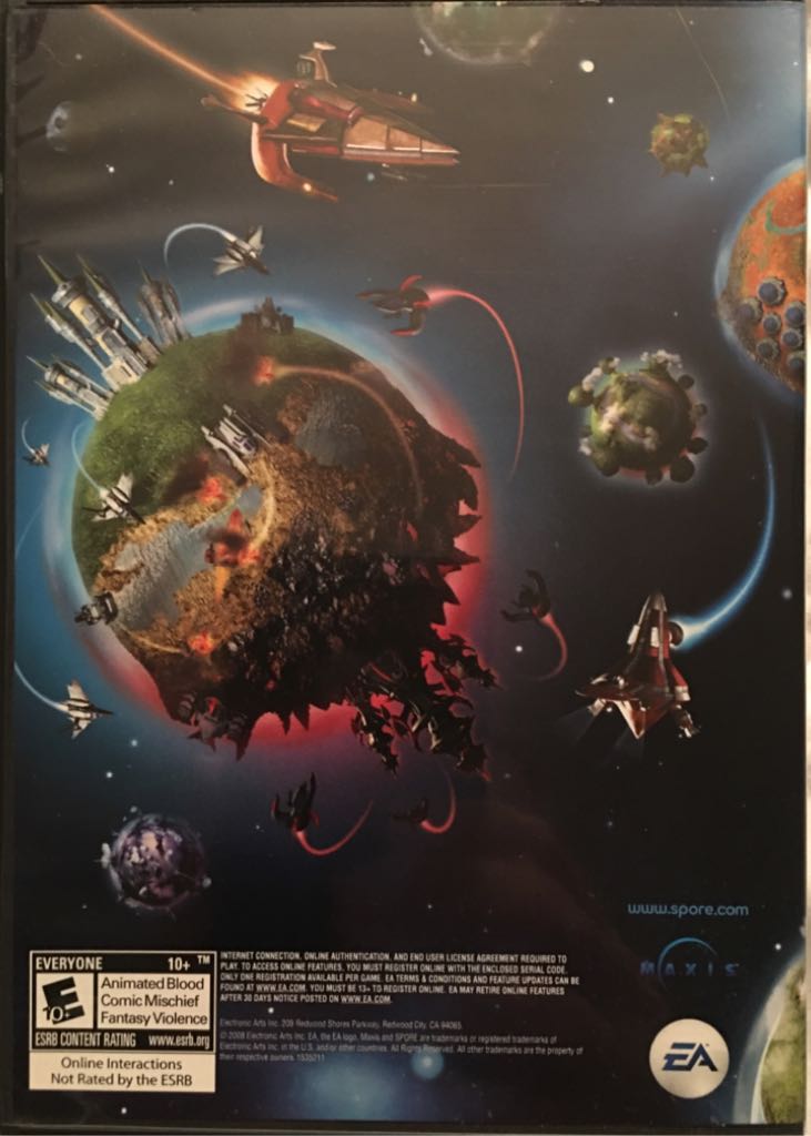 Spore - PC (Maxis Software - 1) video game collectible [Barcode 014633153521] - Main Image 2