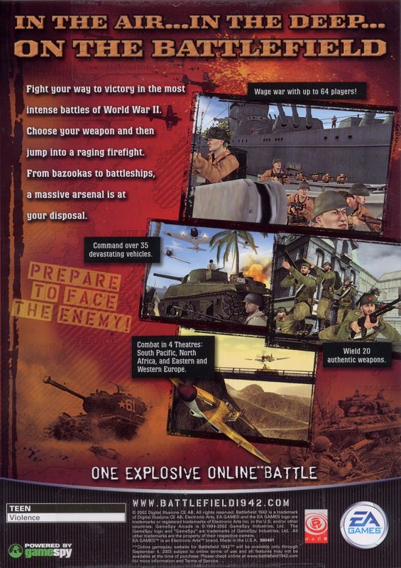 Battlefield 1942 - PC (Electronic Arts/EA Games) video game collectible [Barcode 5030930027940] - Main Image 2
