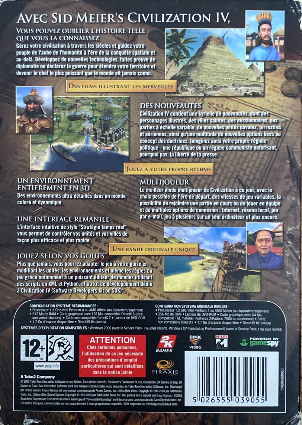 Civilization IV - PC (2K Games - 1) video game collectible [Barcode 5026555039055] - Main Image 2