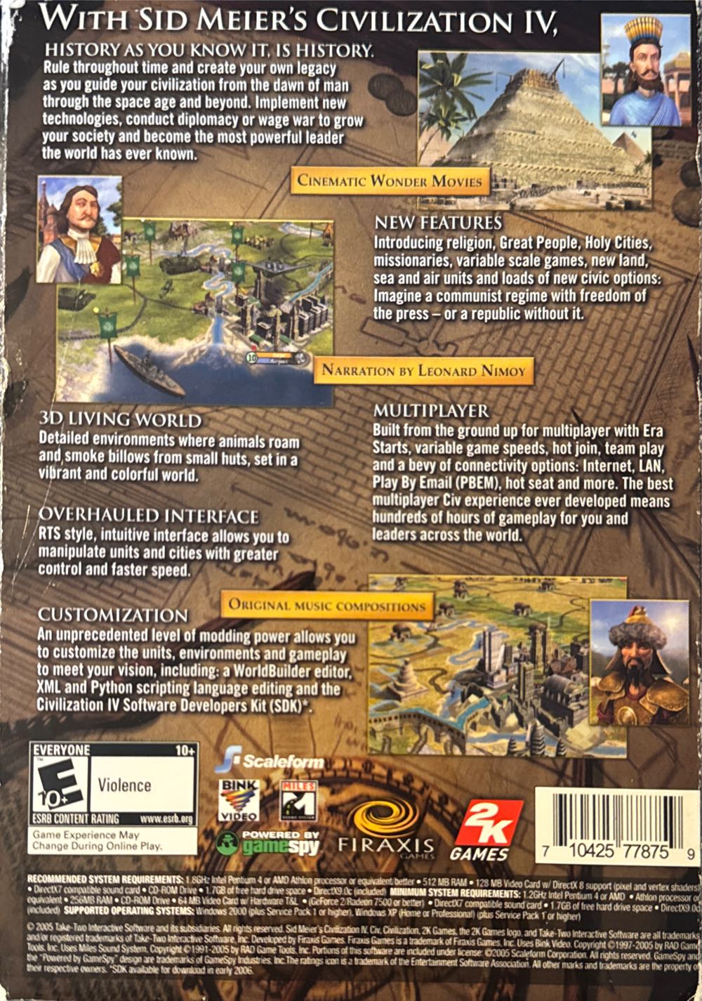 Civilization IV, Sid Meier’s - Special Edition - PC (2K - 1-4) video game collectible [Barcode 710425778759] - Main Image 2
