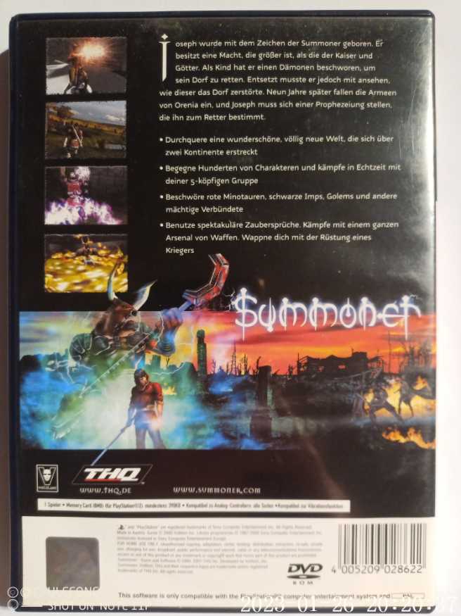 SUMMONER - Sony PlayStation 2 (PS2) video game collectible - Main Image 2
