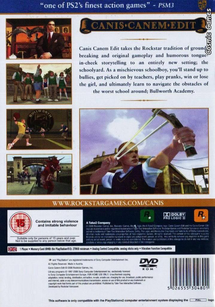 Canis Canem Edit - Sony PlayStation 2 (PS2) (Take 2 Interactive - 1) video game collectible [Barcode 5026555304818] - Main Image 2