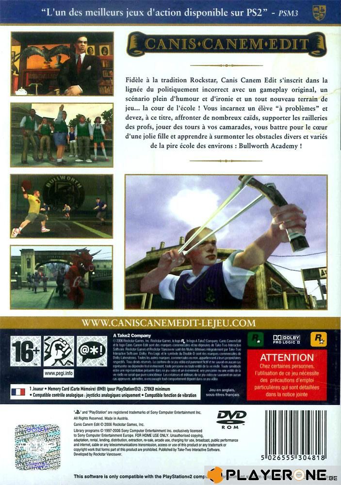 Canis Canem Edit - Sony PlayStation 2 (PS2) (Take2 Interactive) video game collectible - Main Image 2