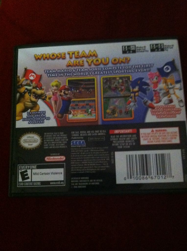 Mario and Sonic at the Olympic Games - Nintendo DS video game collectible - Main Image 2