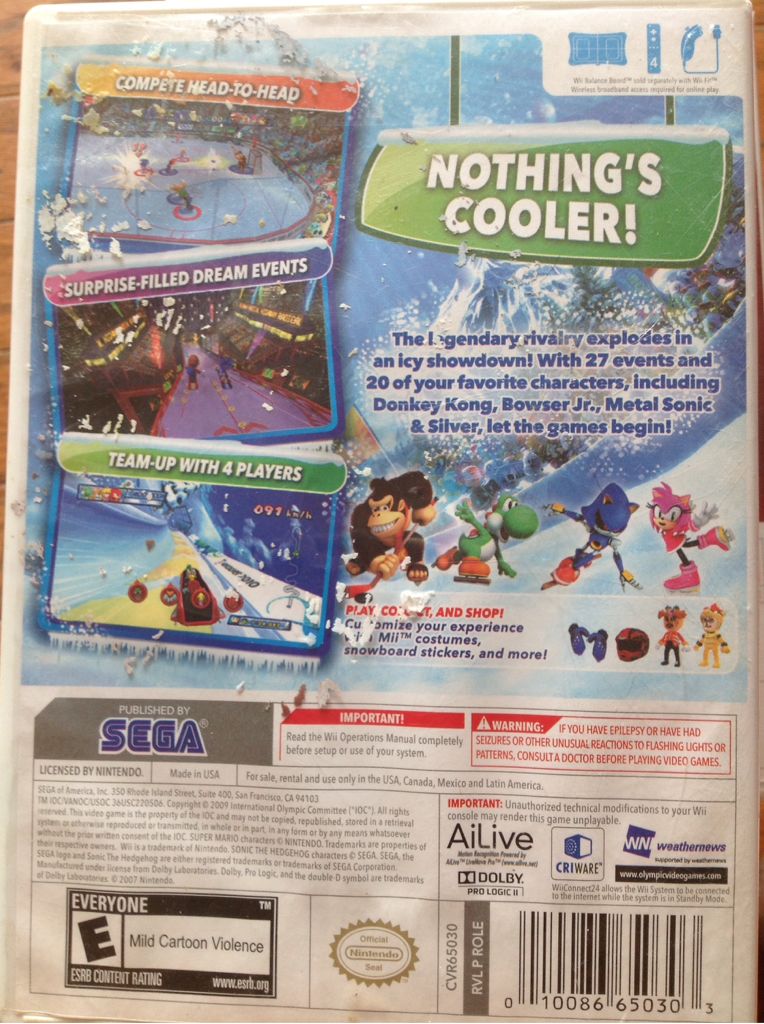 Mario and Sonic at the Olympic Games - Nintendo Wii video game collectible - Main Image 2