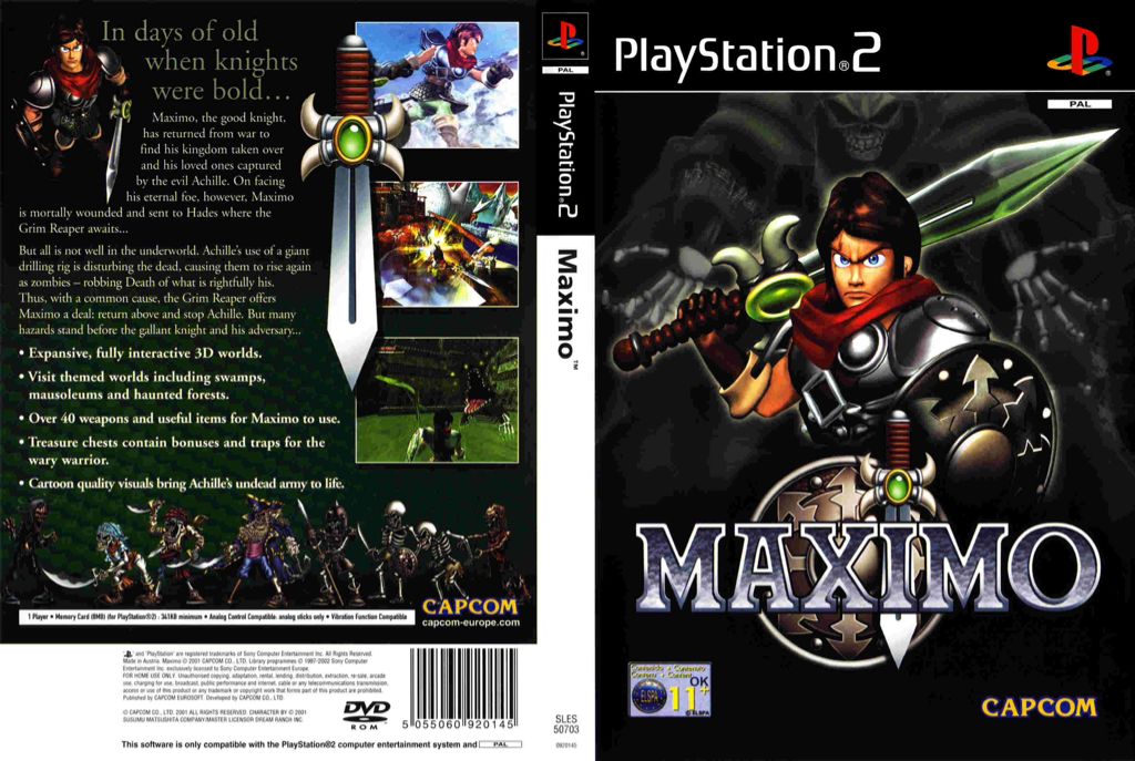 Maximo - Sony PlayStation 2 (PS2) (Capcom - 1) video game collectible [Barcode 5055060920244] - Main Image 2