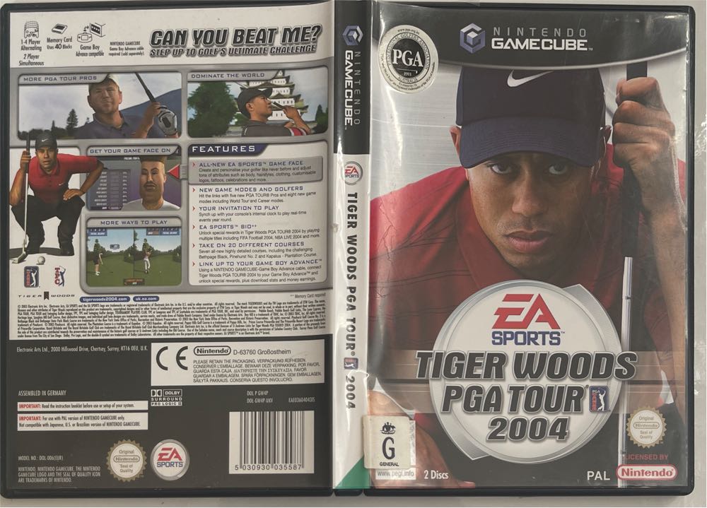 Tiger Woods PGA Tour 2004 - Nintendo GameCube (Ea Sports - 1-2) video game collectible [Barcode 5030930035587] - Main Image 4
