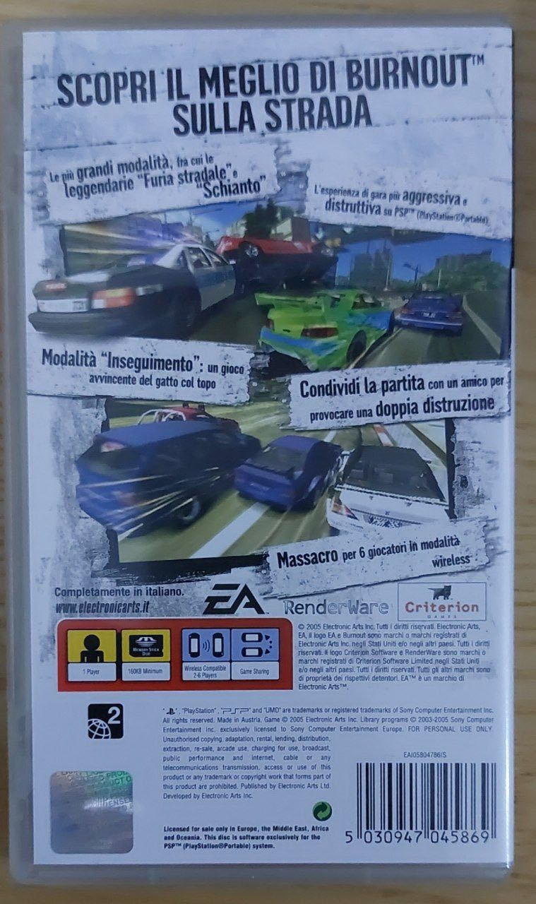 Burnout Legends - Sony PlayStation Portable (PSP) ((EA) Electronic Arts) video game collectible [Barcode 5030947045869] - Main Image 2