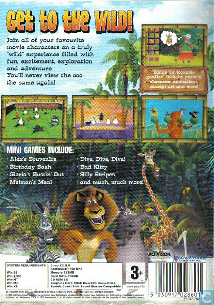 Madagascar - PC (Activision) video game collectible [Barcode 5030917036965] - Main Image 2