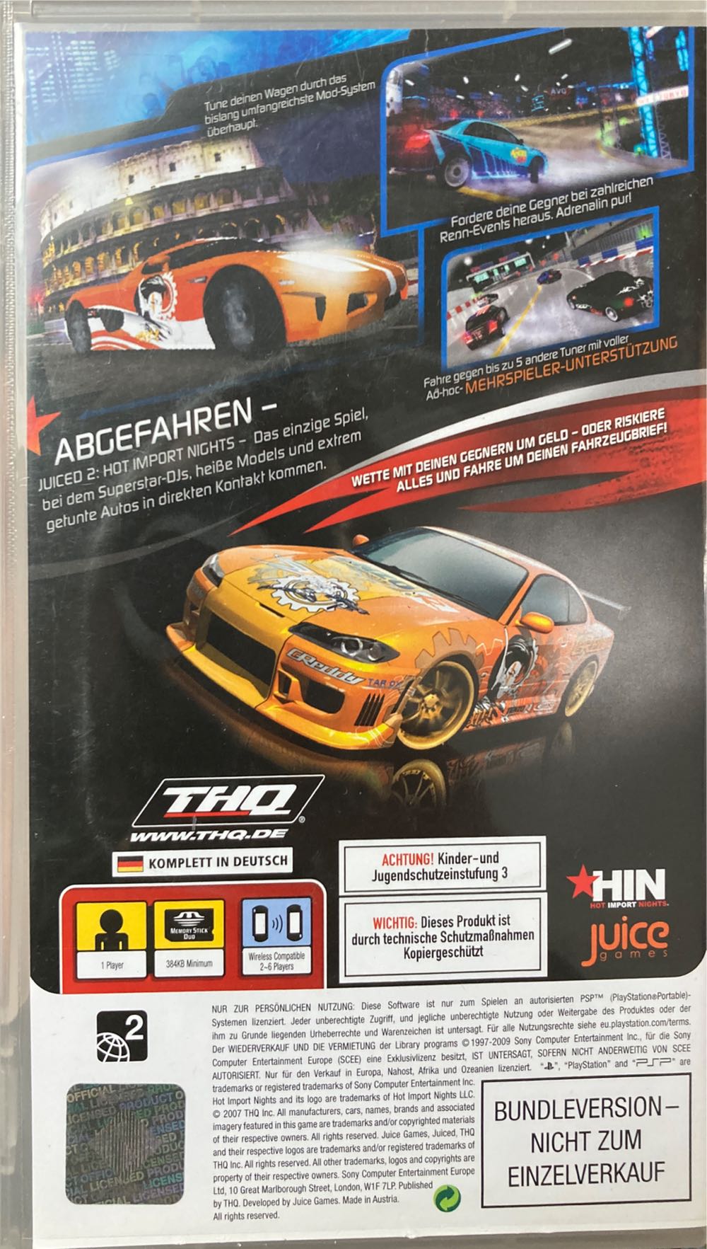 Juiced 2: Hot Import Nights - Sony PlayStation Portable (PSP) video game collectible [Barcode 4005209095853] - Main Image 2