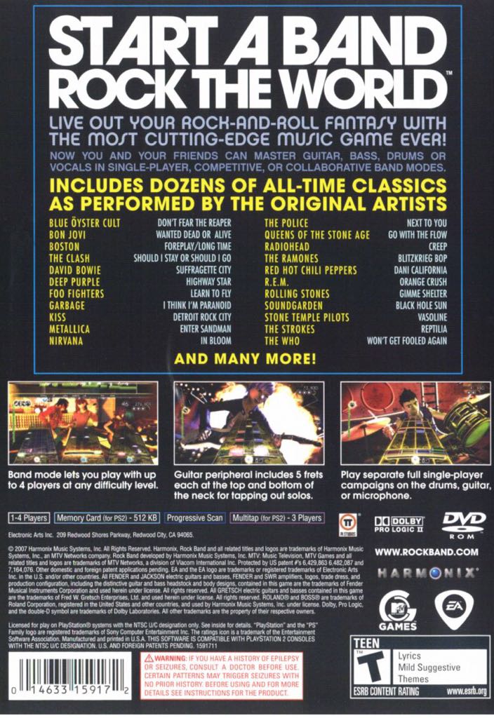Rockband - Sony PlayStation 3 (PS3) (4) video game collectible - Main Image 2