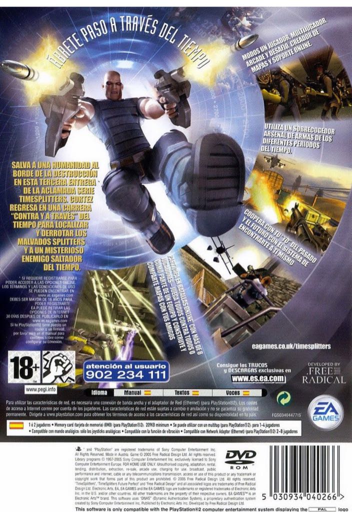 TimeSplitters - Microsoft Xbox (Ea Sports - 1-4) video game collectible [Barcode 5030945040279] - Main Image 2