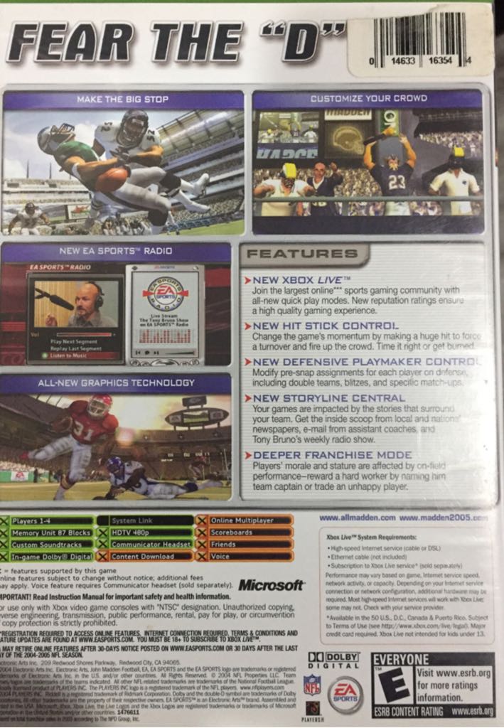 Madden 2005 - Microsoft Xbox Live video game collectible - Main Image 2
