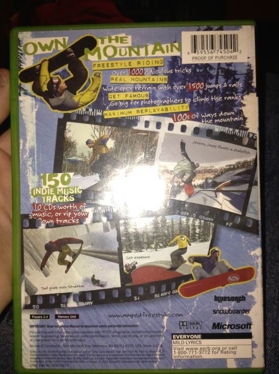 Amped: Freestyle Snowboarding - Microsoft Xbox (Microsoft Game Studios - 4) video game collectible [Barcode 659556745035] - Main Image 2