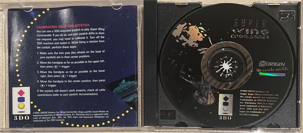 Super Wing Commander - 3DO (Panasonic - 1) video game collectible [Barcode 017814824807] - Main Image 3