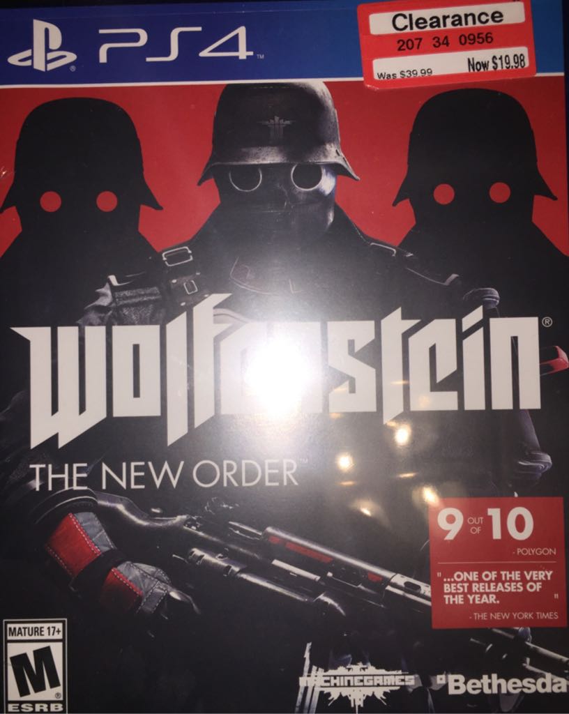Wolfenstein - Sony PlayStation 4 (PS4) video game collectible - Main Image 1