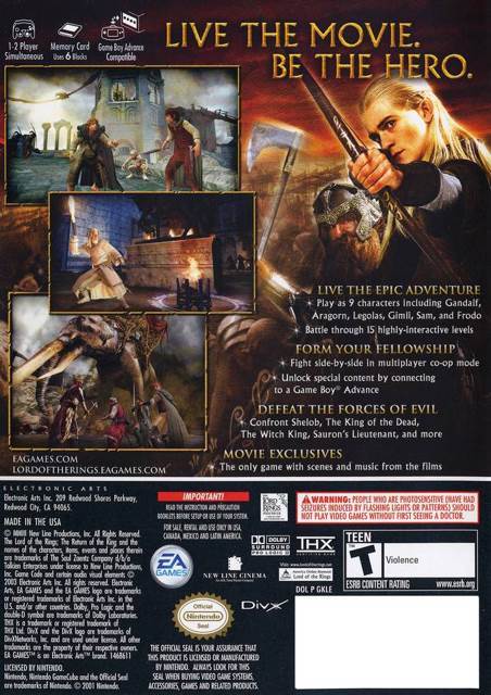 The Lord Of The Rings: The Return Of The King - PC (EA) video game collectible [Barcode 5030930040475] - Main Image 2