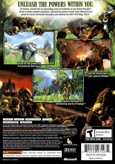 KAMEO - Microsoft Xbox 360 (Microsoft Game Studios - 1-2) video game collectible [Barcode 8222405362] - Main Image 2