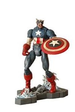 Marvel Select Zombie Colonel America Action Figure - Apple iOS video game collectible [Barcode 699788108093] - Main Image 1