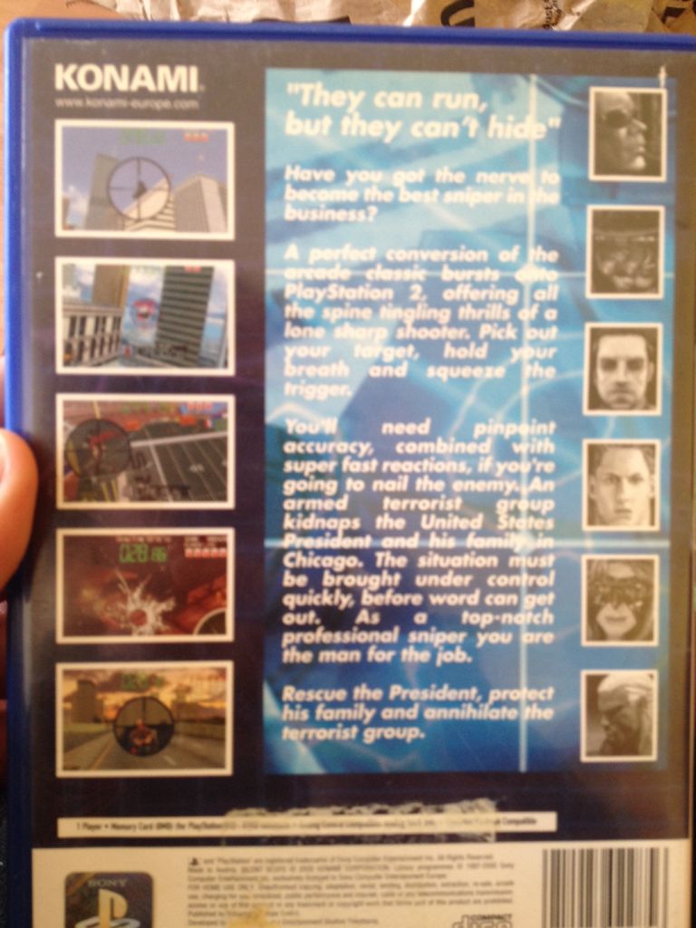 Silent Scope - Sony PlayStation 2 (PS2) (Konami - 1) video game collectible [Barcode 4012927022856] - Main Image 2